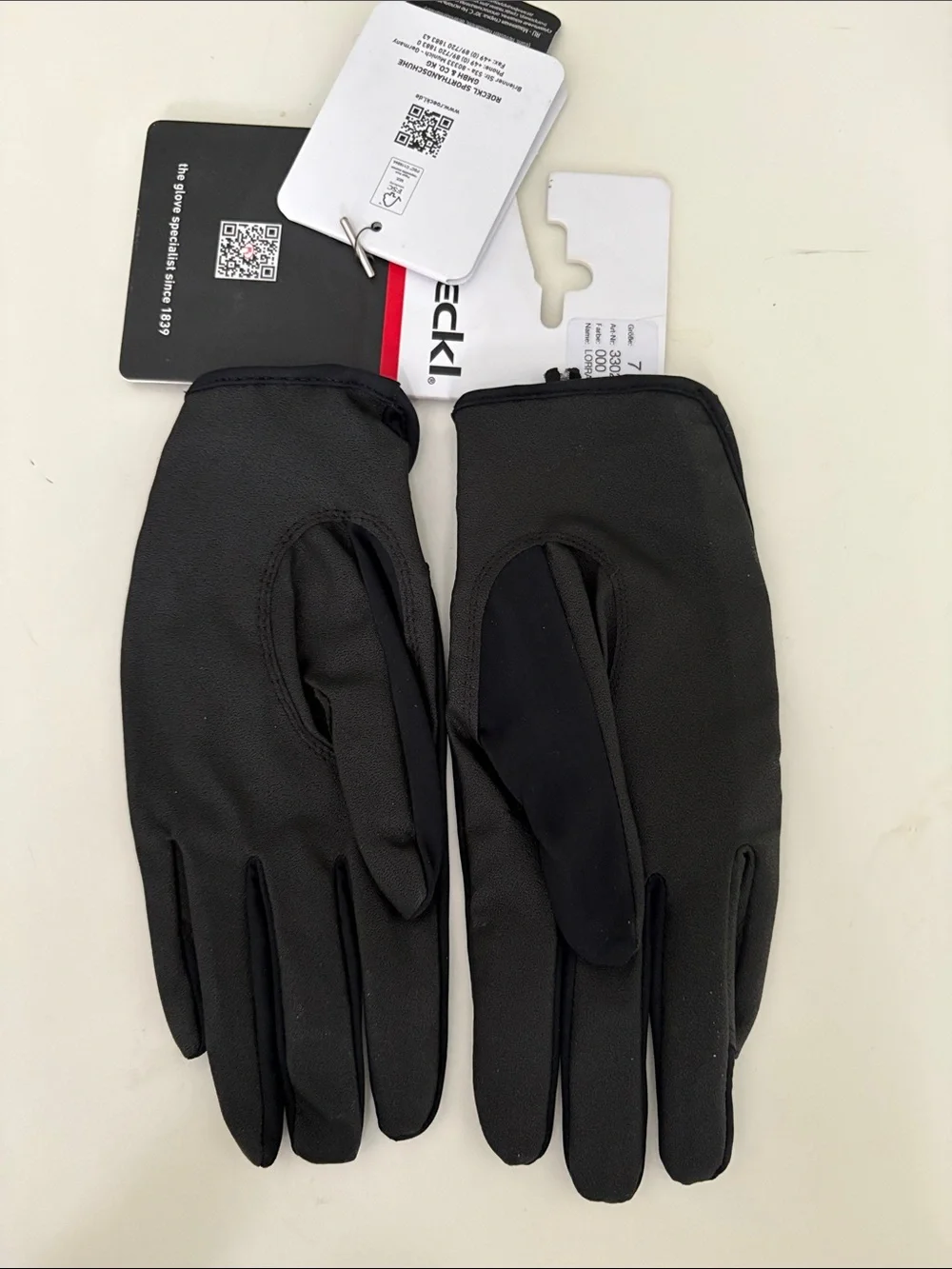 NWT Roeckl Lorraine Safe Grip Riding Glove Black Size 7